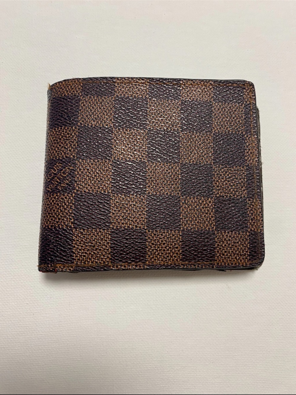 Louis Vuitton Brown Checkered Bifold Wallet